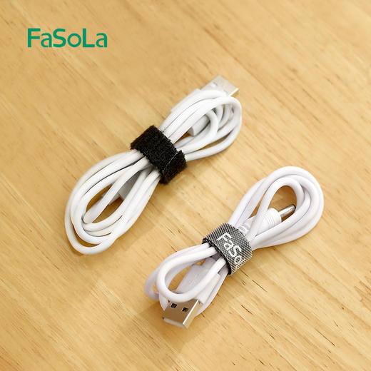 FaSoLa背对背魔术贴扎带电脑整理自粘式机房绑线理线捆绑粘扣带 商品图11