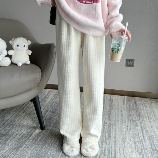 【YW】无忧购冬季加绒加厚抱抱绒奥利绒抗寒垂坠感宽松显瘦直筒甜筒裤 2289 -22106（截单后7天发货) 商品图8