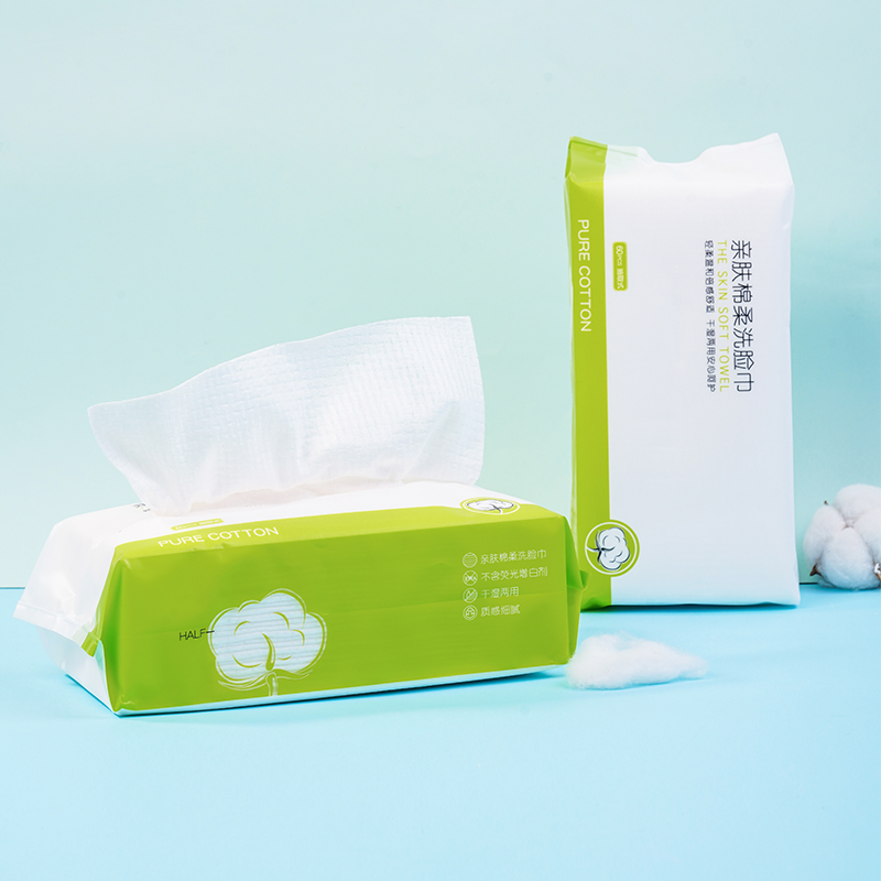 黛略施亲肤棉柔洗脸巾60片   （241243）