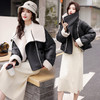 冬季新款，大翻领拼接皮衣保暖防风90羽绒服短外套HR-GYGM2398 商品缩略图4