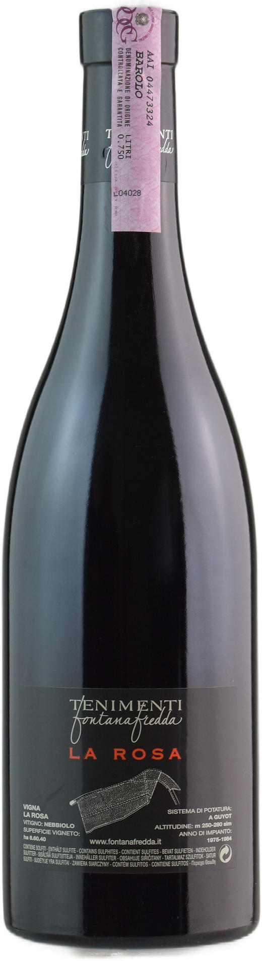 玫瑰園巴羅洛紅葡萄酒 商品图3