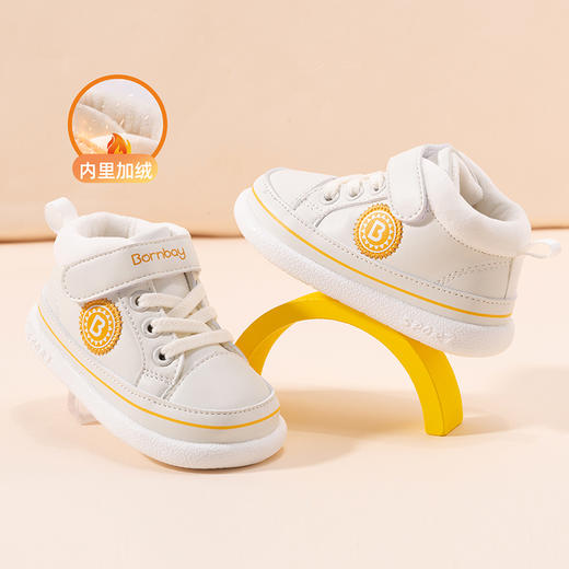 贝贝怡童鞋秋冬新款男女童加绒保暖宝宝鞋时尚机能学步鞋234X503 商品图5