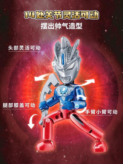 【启蒙】新生代奥特曼 V2 经典款 第6弹口袋积木人第六弹炫闪款捷德艾克斯奥特曼盲盒男女玩具75029 商品图3