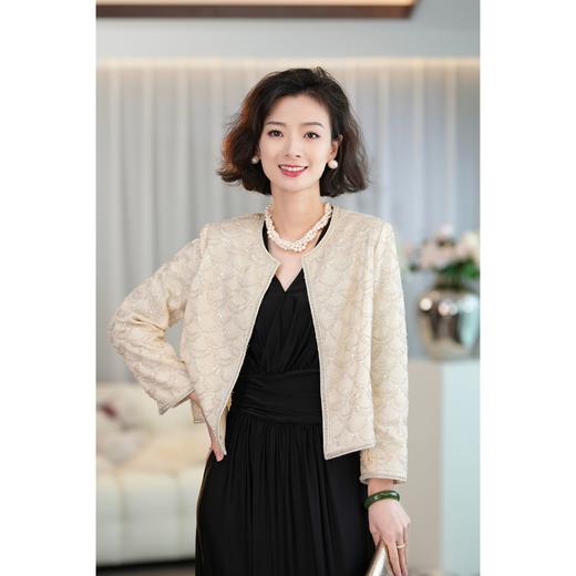 西子/【璀璨星河】重工高定绣花钉珠千金风短款女士外套/WTLL003 商品图2