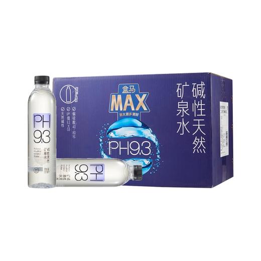 盒马 MAX 碱性天然矿泉水 520ml*24 商品图0