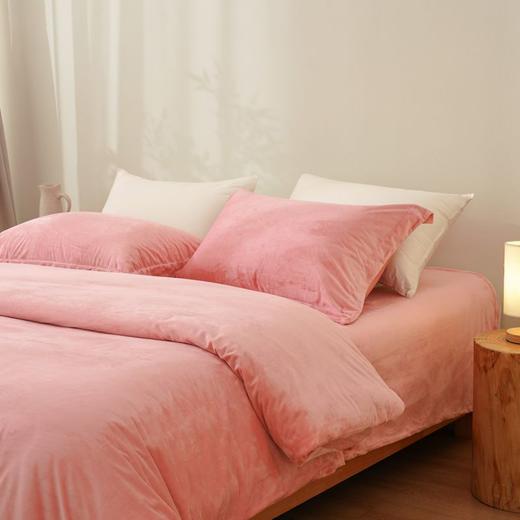 大朴致美 A类双面加厚 牛奶绒四件套 床上用品冬天加绒被套床单法兰绒保暖 商品图10