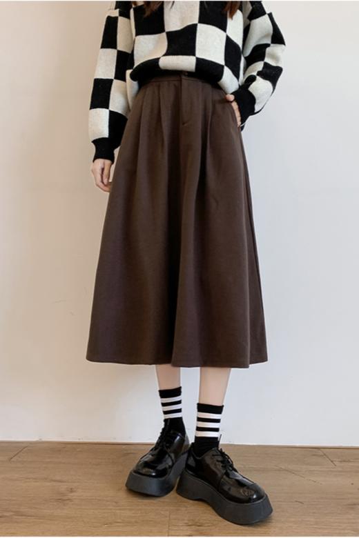 时尚&百搭【DANMO旦茉毛呢蓬蓬裙】“优雅，复古与文艺并存” 舒适不紧绷 商品图3