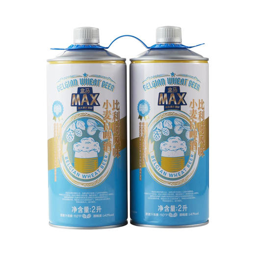 盒马 MAX 比利时风味小麦白啤酒 2L*2 商品图0