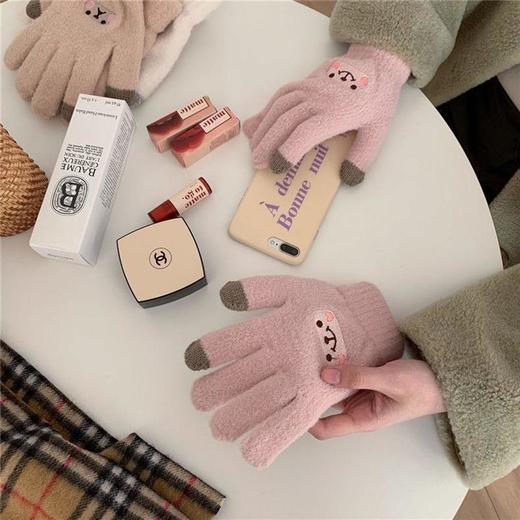 【YW】无忧购（25/2件）可爱ins保暖骑行防寒加厚五指针织毛线手套（截单后7天发货) 商品图5