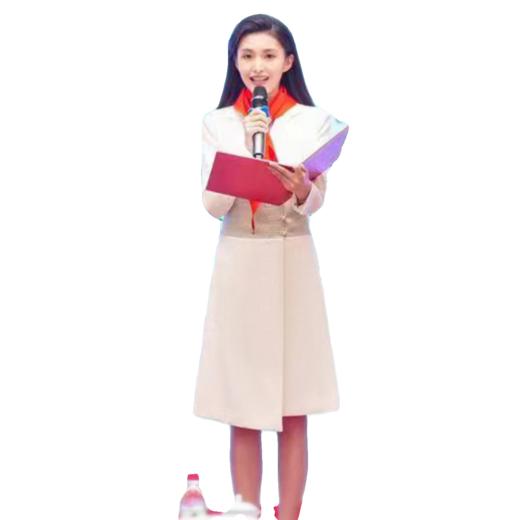IWY/杏色国风主持人正装女端庄气质朗诵演讲比赛服装秋季西装FYQ236 商品图2