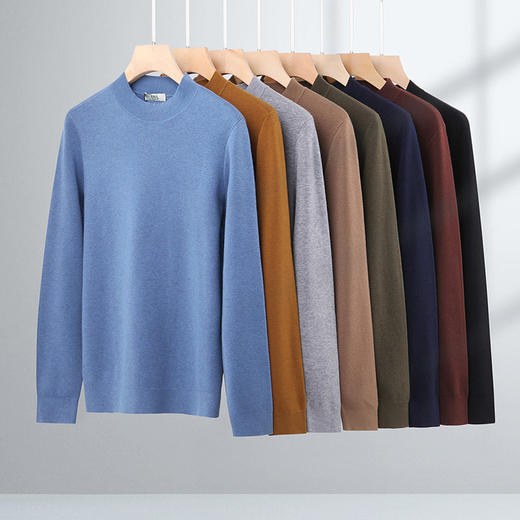 半高领绵羊毛打底针织衫 商品图2