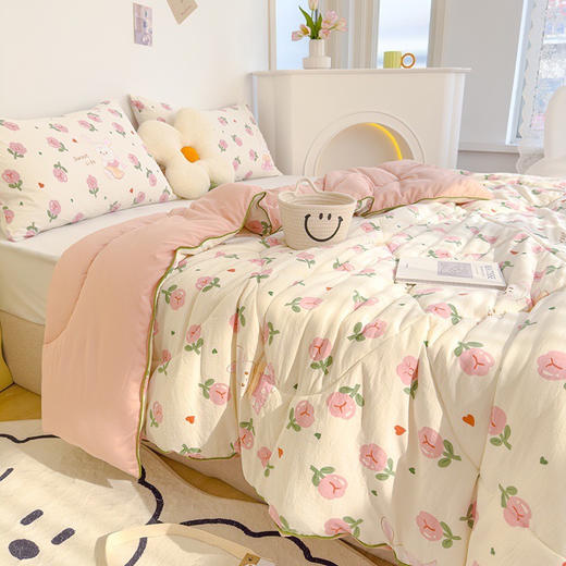 【应季好物】A类原棉双层纱大豆被 商品图3