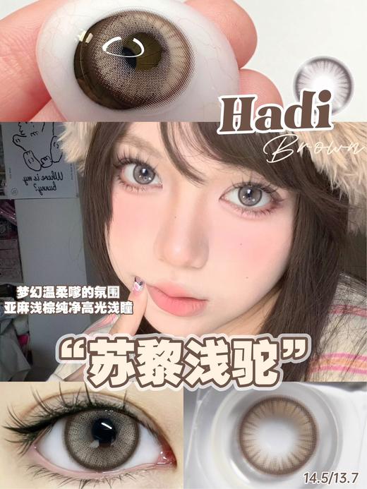 doragina 北岛银光 灰褐/苏黎浅驼 棕 14.5mm 半年抛 含硅水凝胶 商品图5