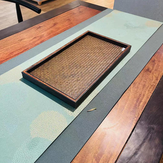 斑竹竹编茶盘 商品图0