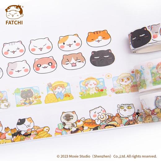 萌想诚品【纸胶带】如果历史是一群喵肥志官方周边喵咪卡通贴纸 商品图0