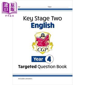 【中商原版】英国原版CGP教辅 New KS2 English Targeted Question Book - Year 4KS2 英语有针对性的问题书 - 4 年级
