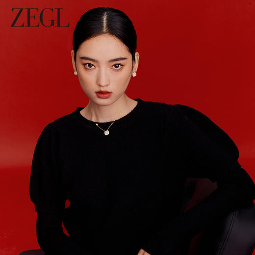 ZEGL设计师本命年龙系列和田玉项链女生S925银轻奢小众属龙锁骨链 商品图1