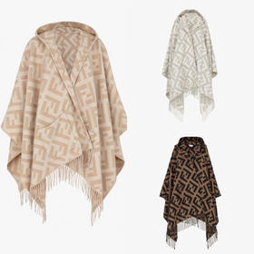 FD-S FF大字母羊绒斗篷