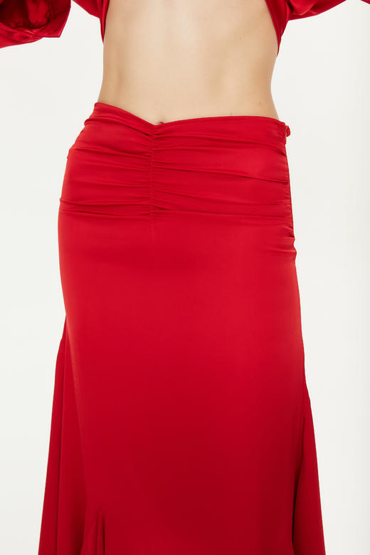 Pola褶裥垂坠鱼尾超长半身裙 商品图7