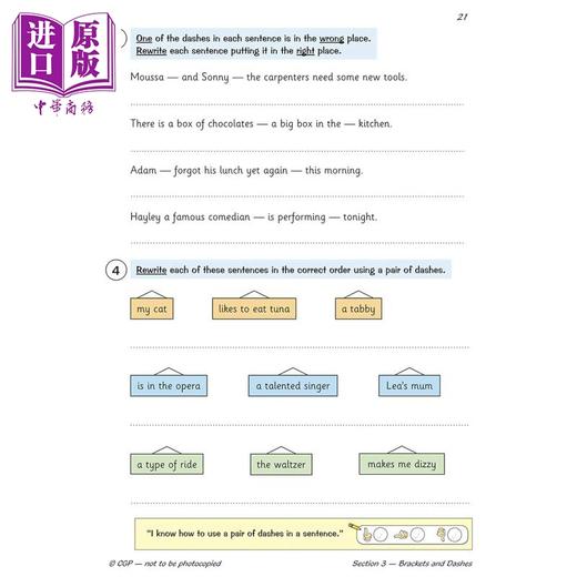 【中商原版】英国原版CGP教辅 New KS2 English Year 5 Punctuation Targeted Question Book 英语5年级标点符号针对性问题书 商品图4