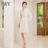 IWY/米白色小香风连衣裙女西装裙子秋冬名媛气质职业套装裙高级感工作服Q982-M 商品缩略图1