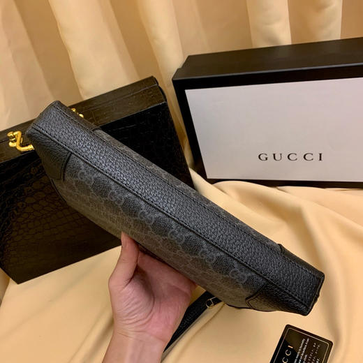 秋冬特惠💰330 古驰醉新爆款男士手包33037-1黑色 咖色高端品质面料采用进口层头皮 商品图5