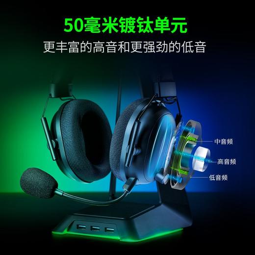 Razer雷蛇旋风黑鲨V2 Pro专业版2.4G+蓝牙无线耳机 PS/Xbox版本可选【雷蛇官方直营，3年有限质保】 商品图2