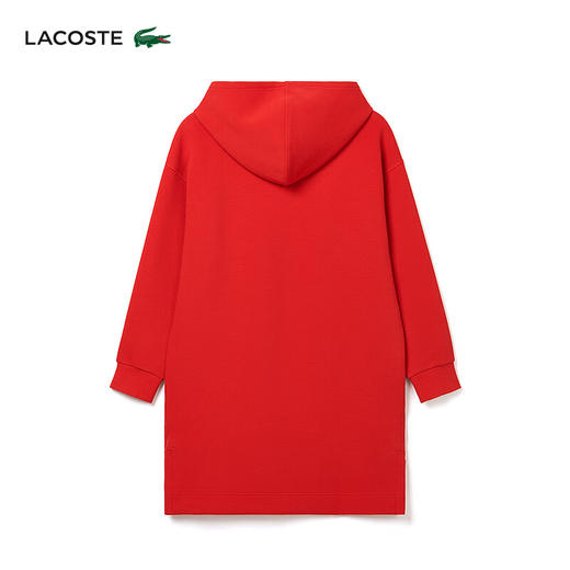 Lacoste法国鳄鱼新款龙年新年系列女装红色连帽卫衣连衣裙EF5805-98 商品图3