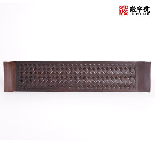 大竹编纹°翘角杯托 紫光檀+酸枝（款式随机） 商品图0