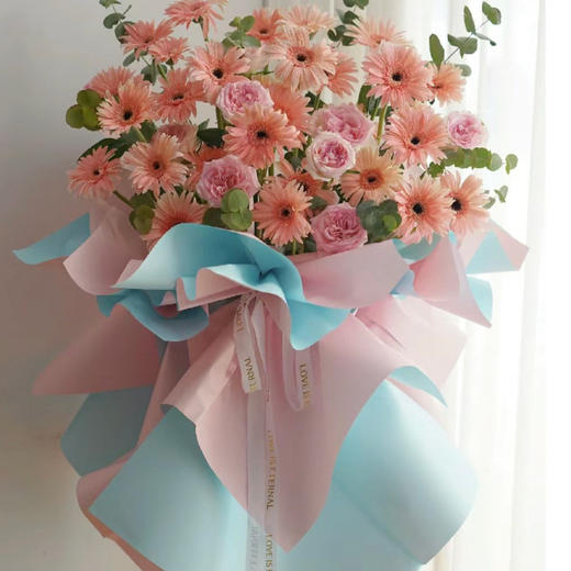 粉色系开业花篮 商品图1