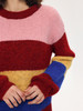 HeyDress彩色条纹毛衣女秋冬宽松撞色设计感针织衫别致多巴胺上衣 商品缩略图2