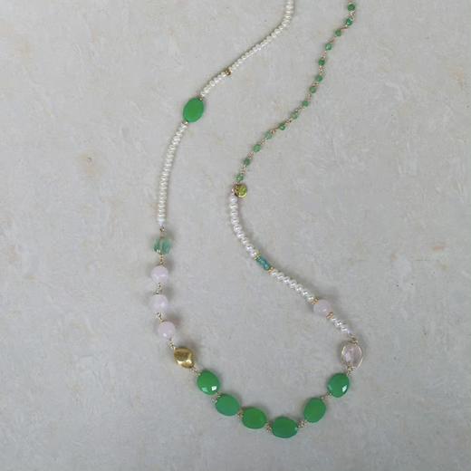 SpoiledBrat Jewelry澳洲玉温婉粉晶项链 商品图0