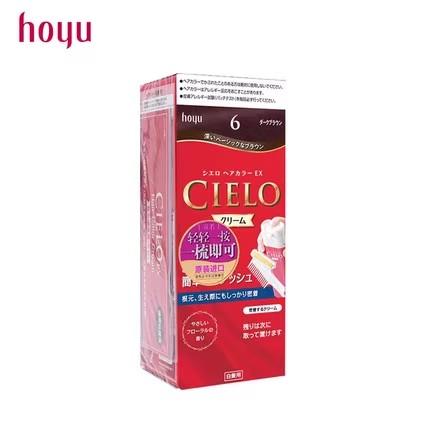 日本原装进口宣若女士遮盖白发染发剂 80g/盒 6深栗棕 商品图0