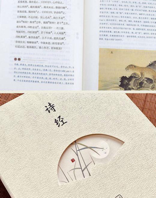 《诗经》彩图版赠金属书签（分开发新疆西藏不赠优惠4.5元书款）文中老版燕山出版社没了，这套是新版吉林出版社内容一样，这套里面没加书签，金属书签这里单发赠送 商品图7