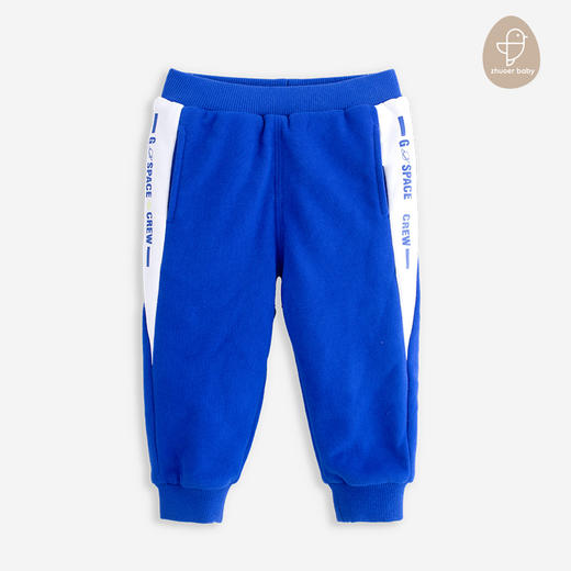 【秋冬针织长裤 】卓儿男童加绒夹里长裤卫裤休闲裤适合1.5-6岁 商品图0