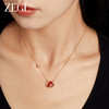ZEGL设计师本命年龙系列红玛瑙项链女生小众2024新年S925银锁骨链 商品缩略图1