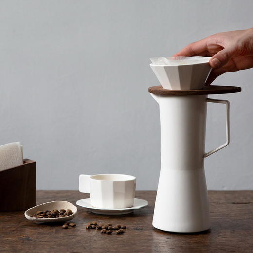 纯白方耳咖啡杯 商品图2