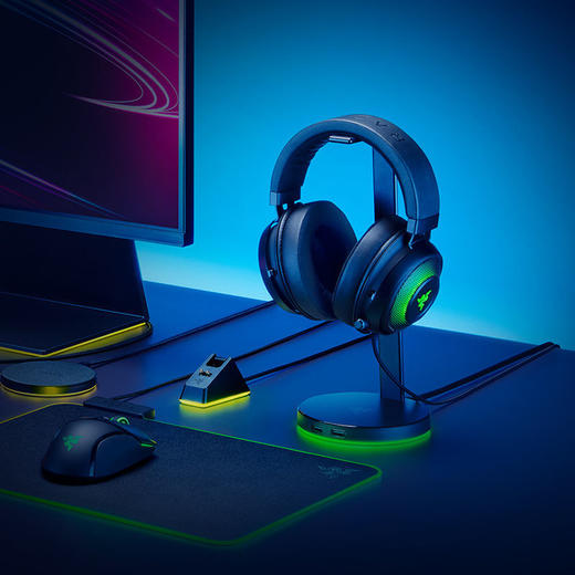 Razer雷蛇基座V2幻彩版RGB耳机支架 USB拓展【雷蛇官方直营，2年有限质保】 商品图3