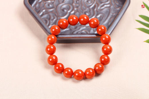 【风禾】南红柿子红单圈手串，珠径12.5mm 商品图3
