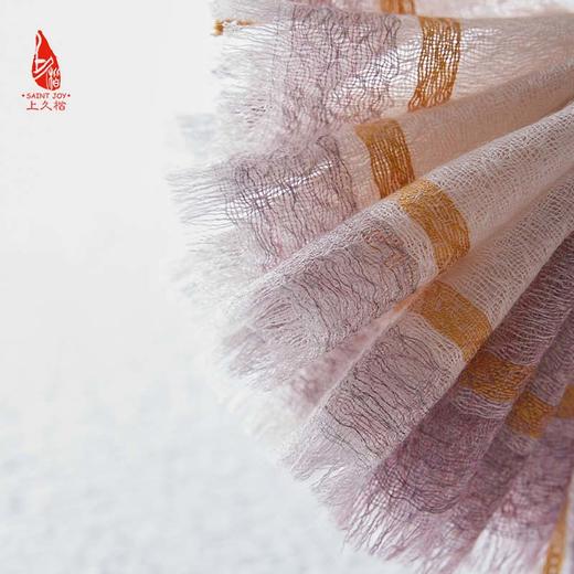 SAINTJOY/上久楷 羊绒围巾  披肩  羊绒色织彩格披肩 PJS23017 商品图2