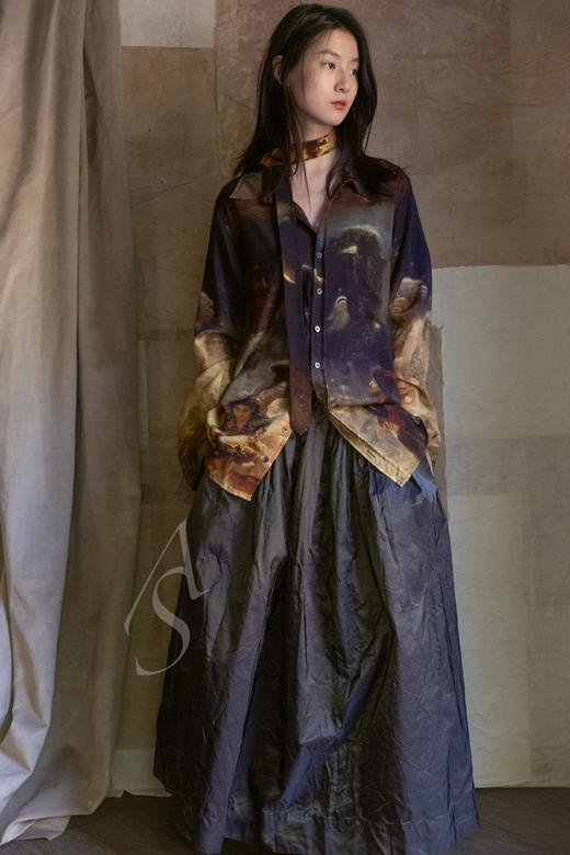 Paul Harnden  男士SADKO印花羊毛衬衫 商品图3