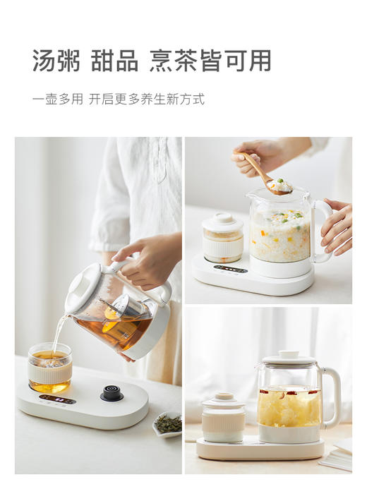 olayks欧莱克养生壶小型办公室恒温家用多功能玻璃烧水壶煮茶壶 商品图1