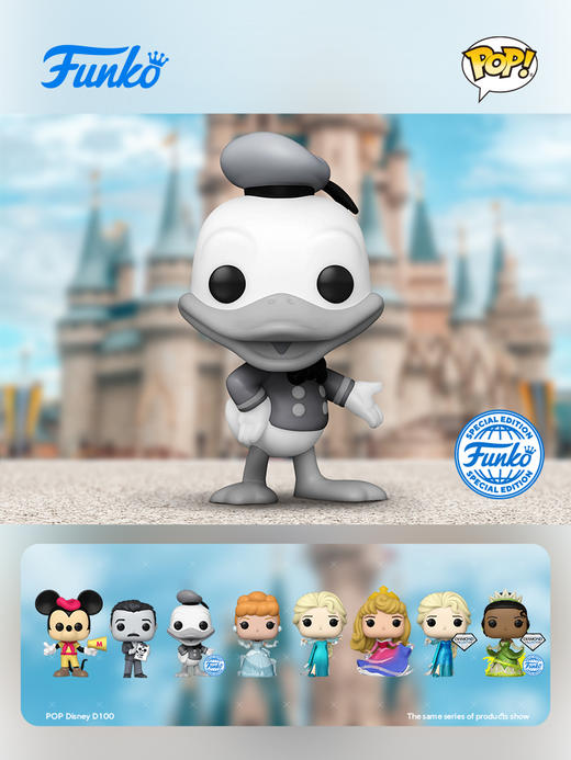 Funko POP! Disney D100 Donald(Vintage)动画迪士尼复古唐老鸭限定款手办 68235 商品图1