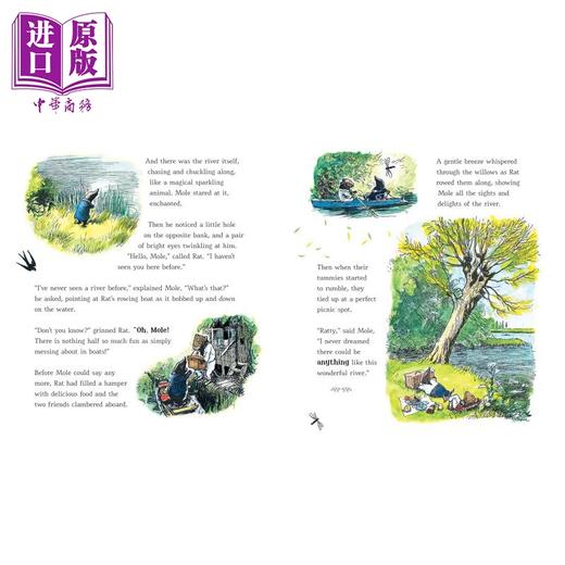 【中商原版】Wind in the Willows 谢泼德插画版:柳林风声 英文原版 进口图书 儿童文学 故事图画书 精品童书儿童读物经典 商品图3