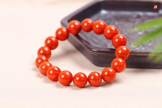 【风禾】南红柿子红单圈手串，珠径12.5mm 商品图4