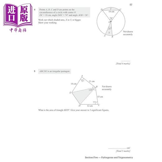 【中商原版】New Edexcel International GCSE Maths Grade 8-9 Exam Practice Workbook Higher with Answers 商品图2