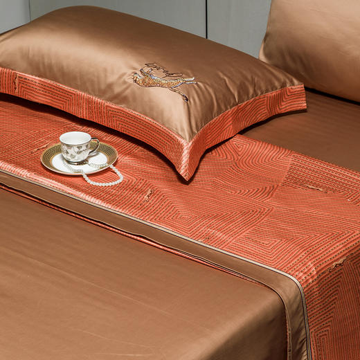 多喜爱 云丝缎几何肌理四件套 摩西王朝cs 商品图4