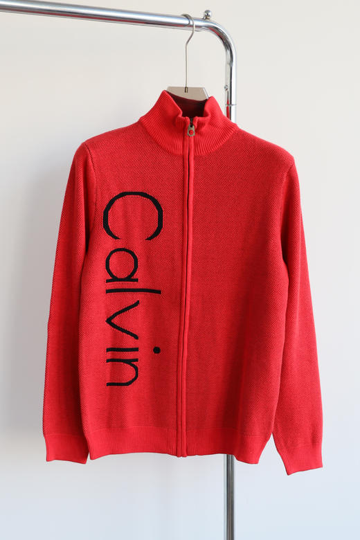 西K 出口韩单 提花字母 拉链高领毛衣外套  MY106 商品图7