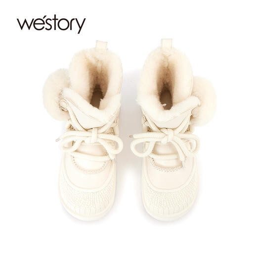 westory2023秋冬新款雪地靴女羊皮毛一体防滑厚底加厚保暖雪地靴W23DS83831 商品图3