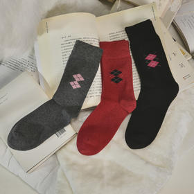 【59元2双】【1双装】女士冬季长筒袜山羊绒绒袜冬袜子【2022805】